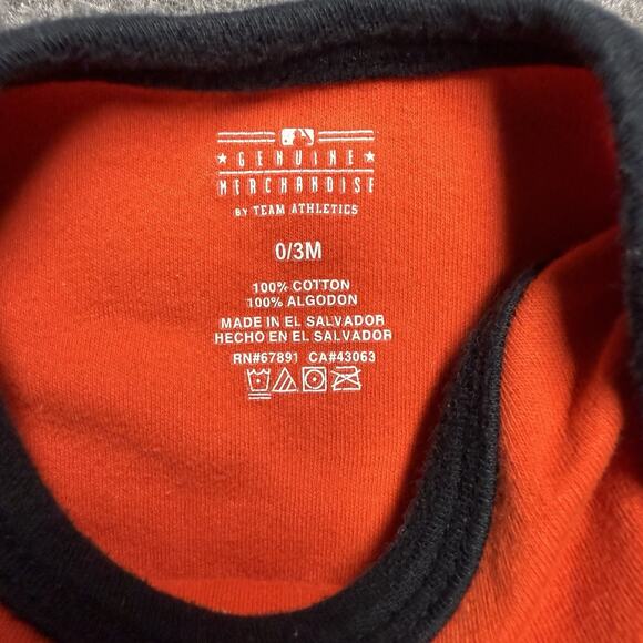 Miami Marlins One Piece Outfit Baby Girl Newborn 0-3 Months Orange MLB Baseball - Picture 2 of 3